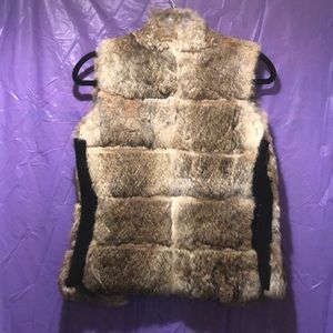Rabbit fur vest
